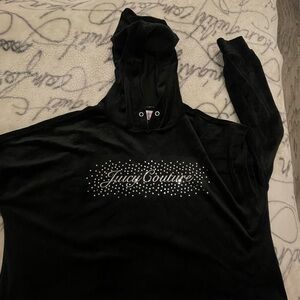 Juicy Couture Black Velour Hoodie